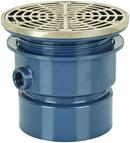 4 in. MIP ABS Floor Drain with 6-1/2 in. Round Nickel Bronze Ring and Strainer