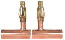 1 in. Male Sweat Copper Branch Manifold with 8-1/2 in Ball Valve