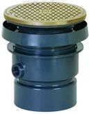 Sioux Chief Hub PVC Cleanout Assembly with 6-1/2 in. Round Nickel Bronze Ring and Strainer 