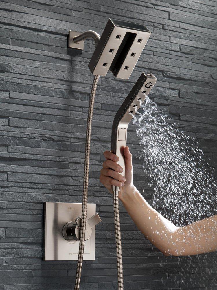 Delta Faucet Brilliance Stainless Two Handle Bathtub & Shower Faucet (Trim Only) 