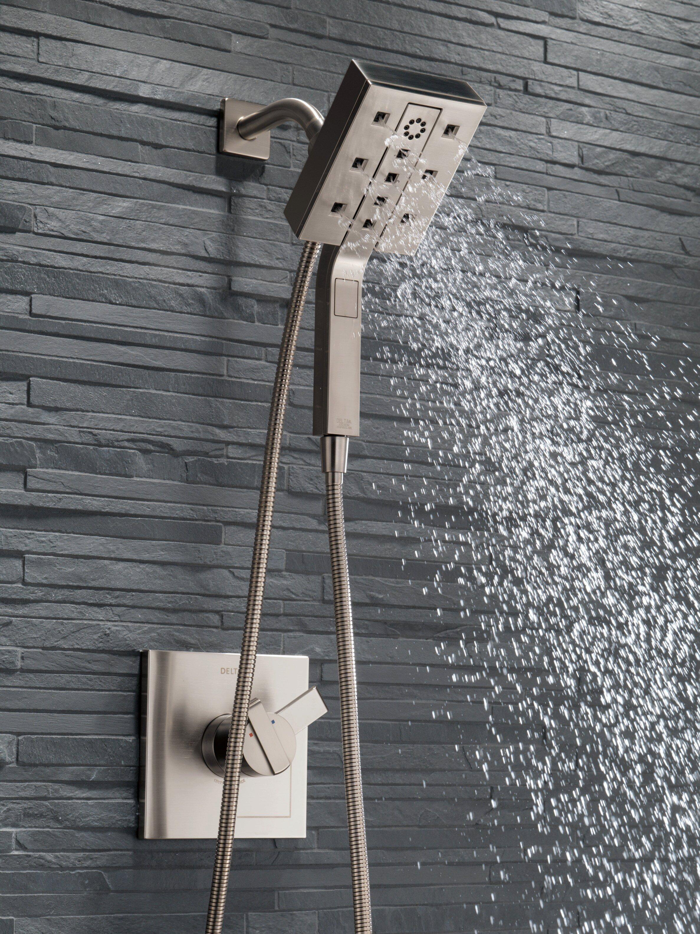 Delta Faucet Brilliance Stainless Two Handle Bathtub & Shower Faucet (Trim Only) 