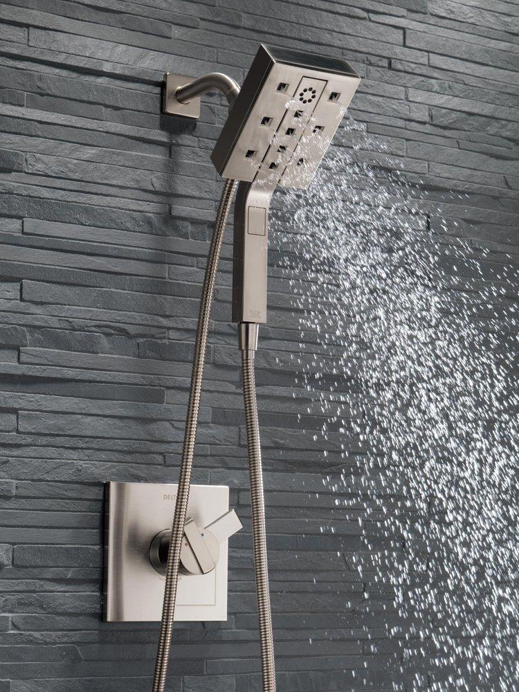 Delta Faucet Brilliance Stainless Two Handle Bathtub & Shower Faucet (Trim Only) 