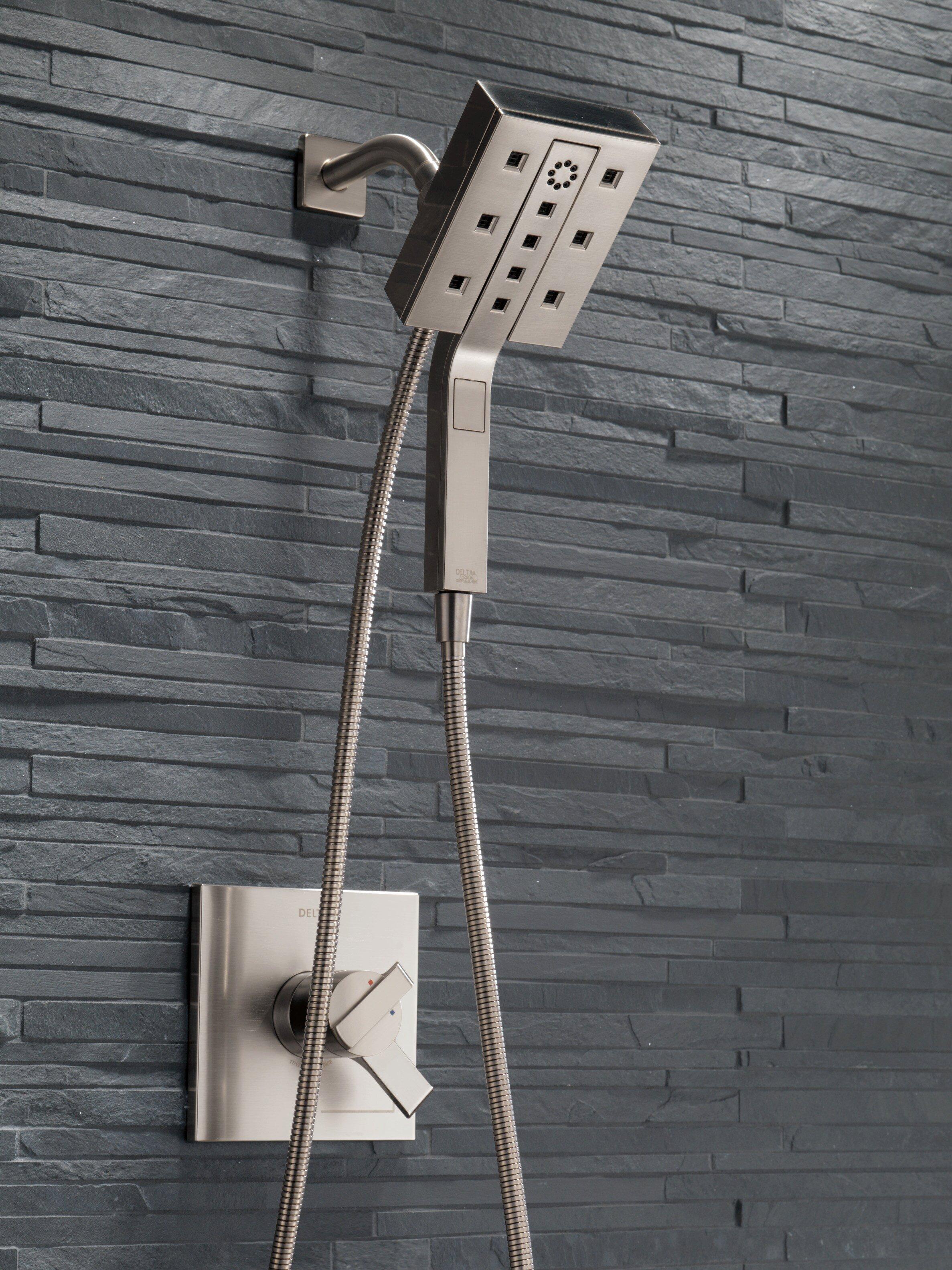 Delta Faucet Brilliance Stainless Two Handle Bathtub & Shower Faucet (Trim Only) 
