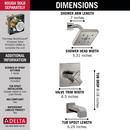 Delta Faucet Brilliance Stainless Two Handle Single Function Bathtub & Shower Faucet (Trim Only) 