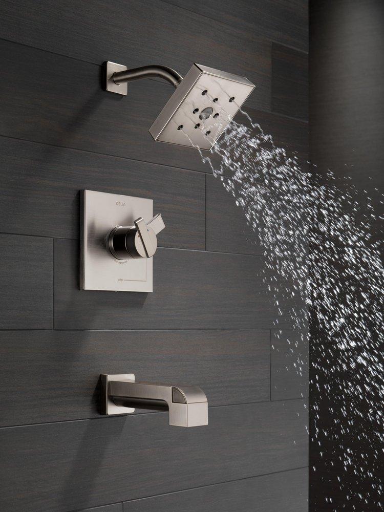 Delta Faucet Brilliance Stainless Two Handle Single Function Bathtub & Shower Faucet (Trim Only) 