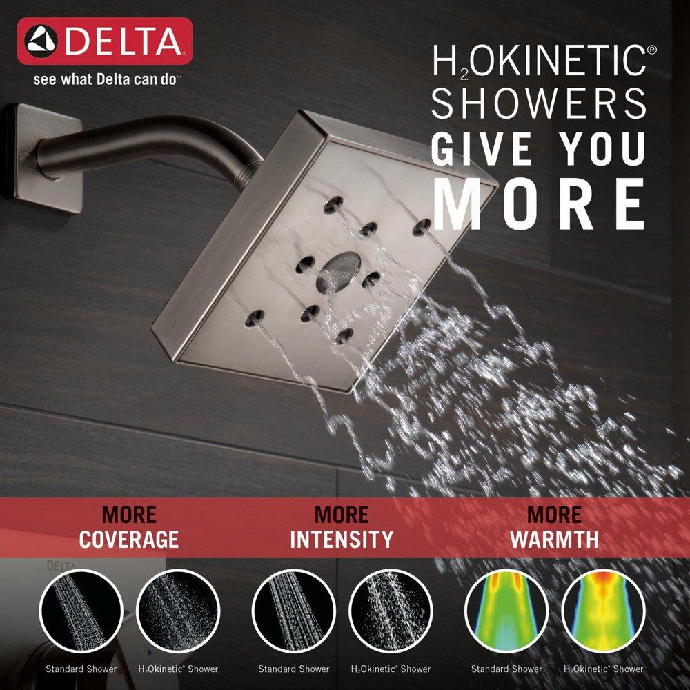 Delta Faucet Brilliance Stainless Two Handle Single Function Bathtub & Shower Faucet (Trim Only) 