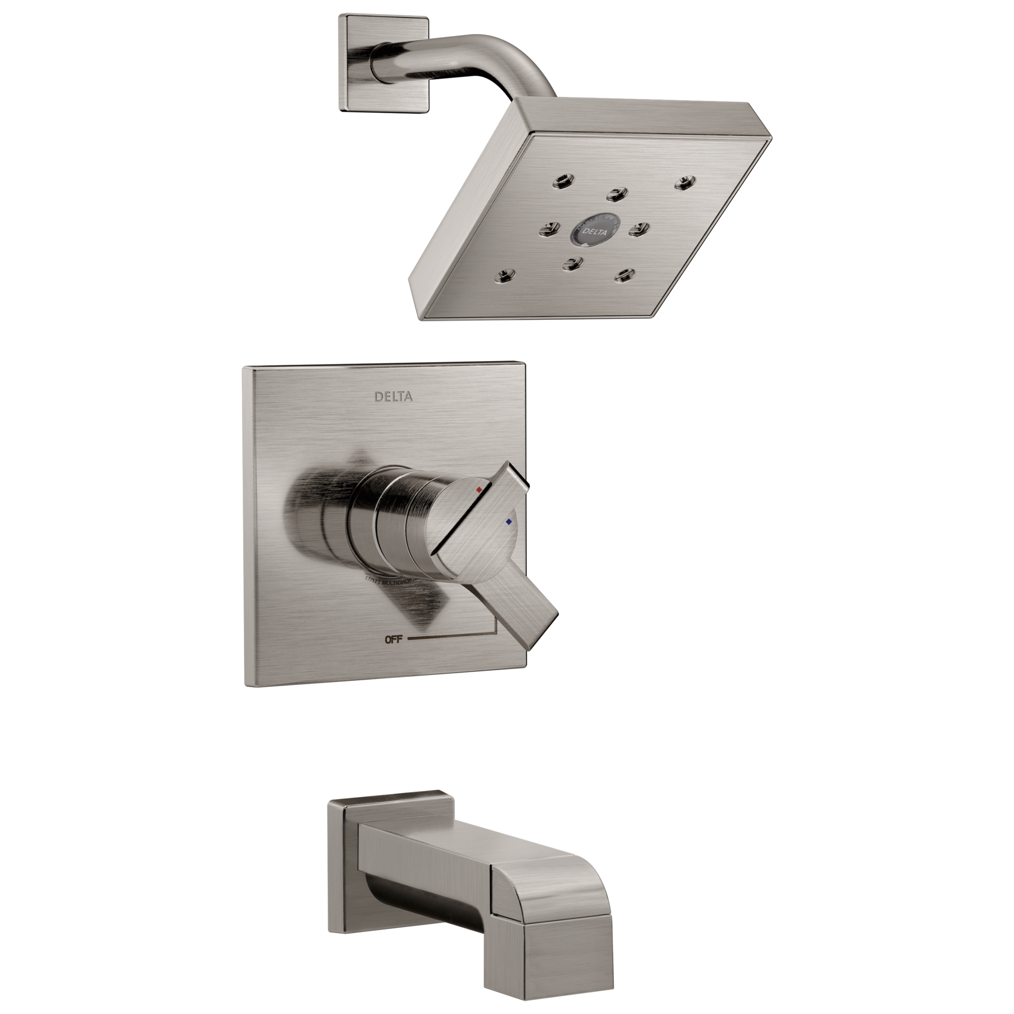 Delta Faucet Brilliance Stainless Two Handle Single Function Bathtub & Shower Faucet (Trim Only) 