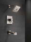 Delta Faucet Stainless Two Handle Single Function Bathtub & Shower Faucet (Trim Only) 