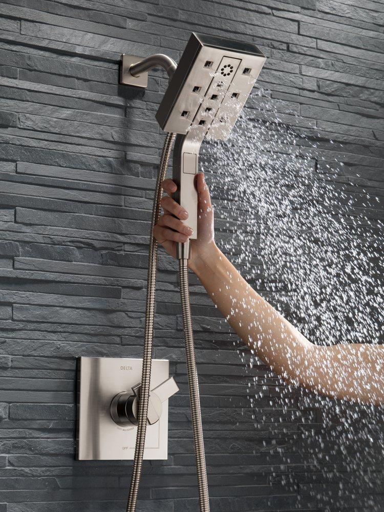 Delta Faucet Brilliance Stainless Single Handle Single Function Shower Faucet (Trim Only) 