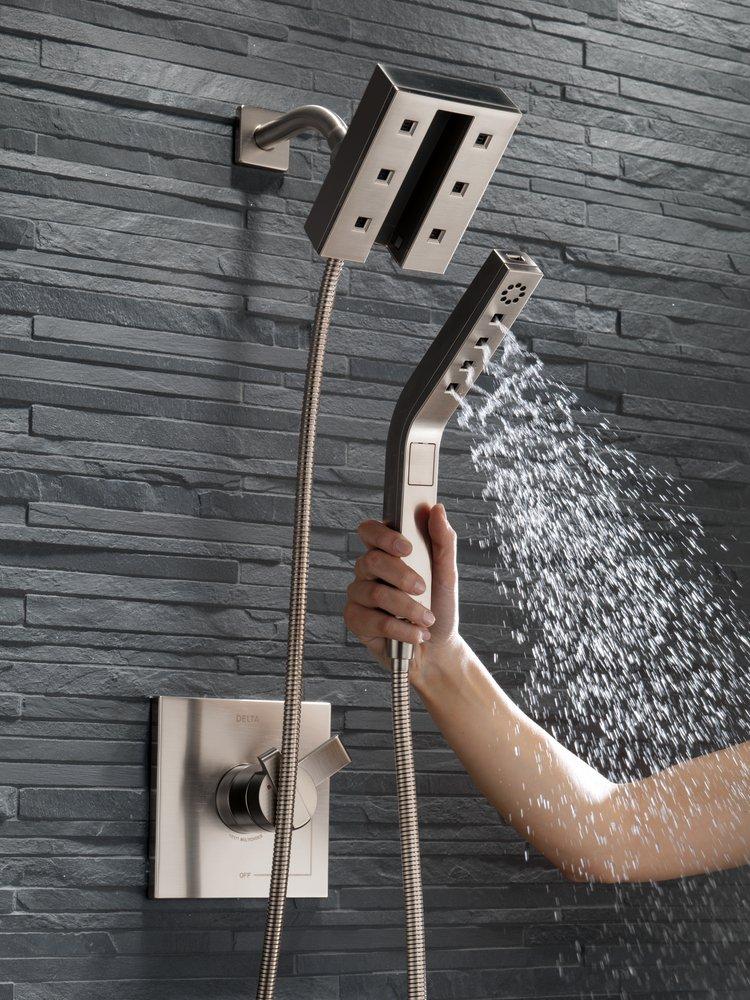 Delta Faucet Brilliance Stainless Single Handle Single Function Shower Faucet (Trim Only) 