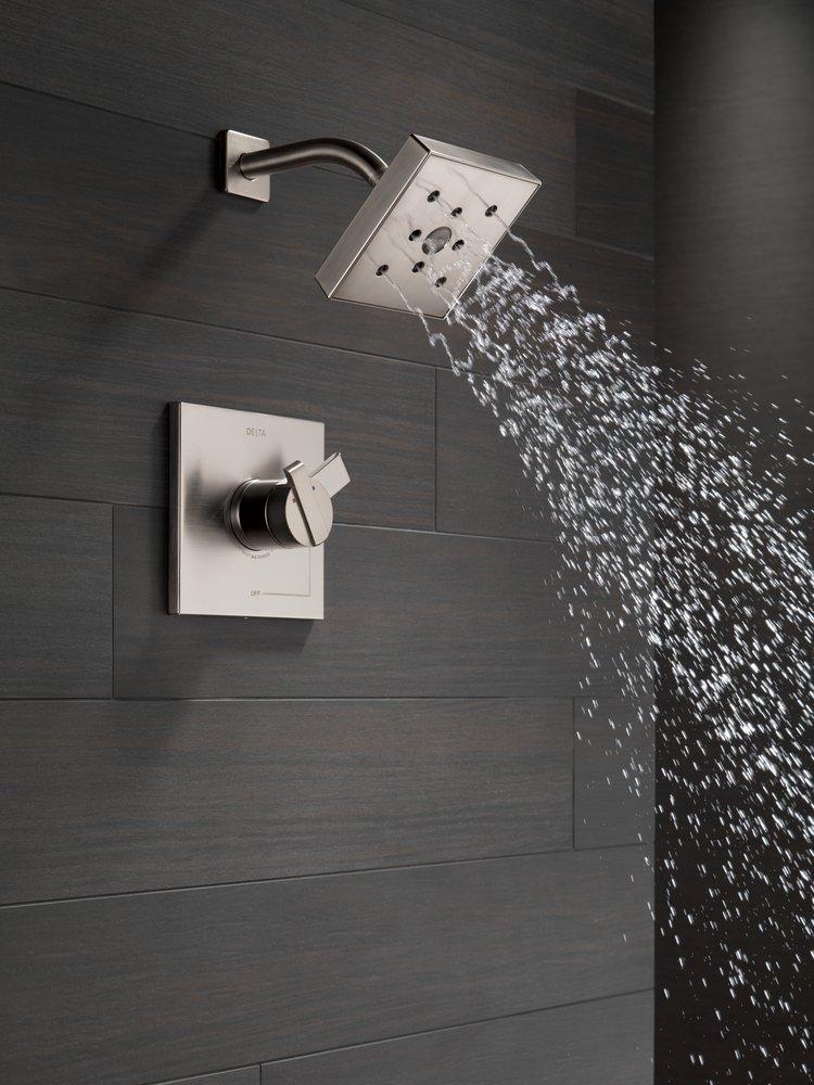 Delta Faucet Brilliance Stainless Single Handle Single Function Shower Faucet (Trim Only) 