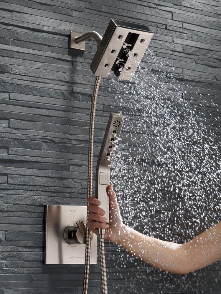 Delta Faucet Brilliance&reg; Stainless Single Handle Single Function Shower Faucet (Trim Only) 