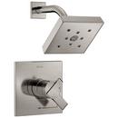 Delta Faucet Brilliance&reg; Stainless Single Handle Single Function Shower Faucet (Trim Only) 