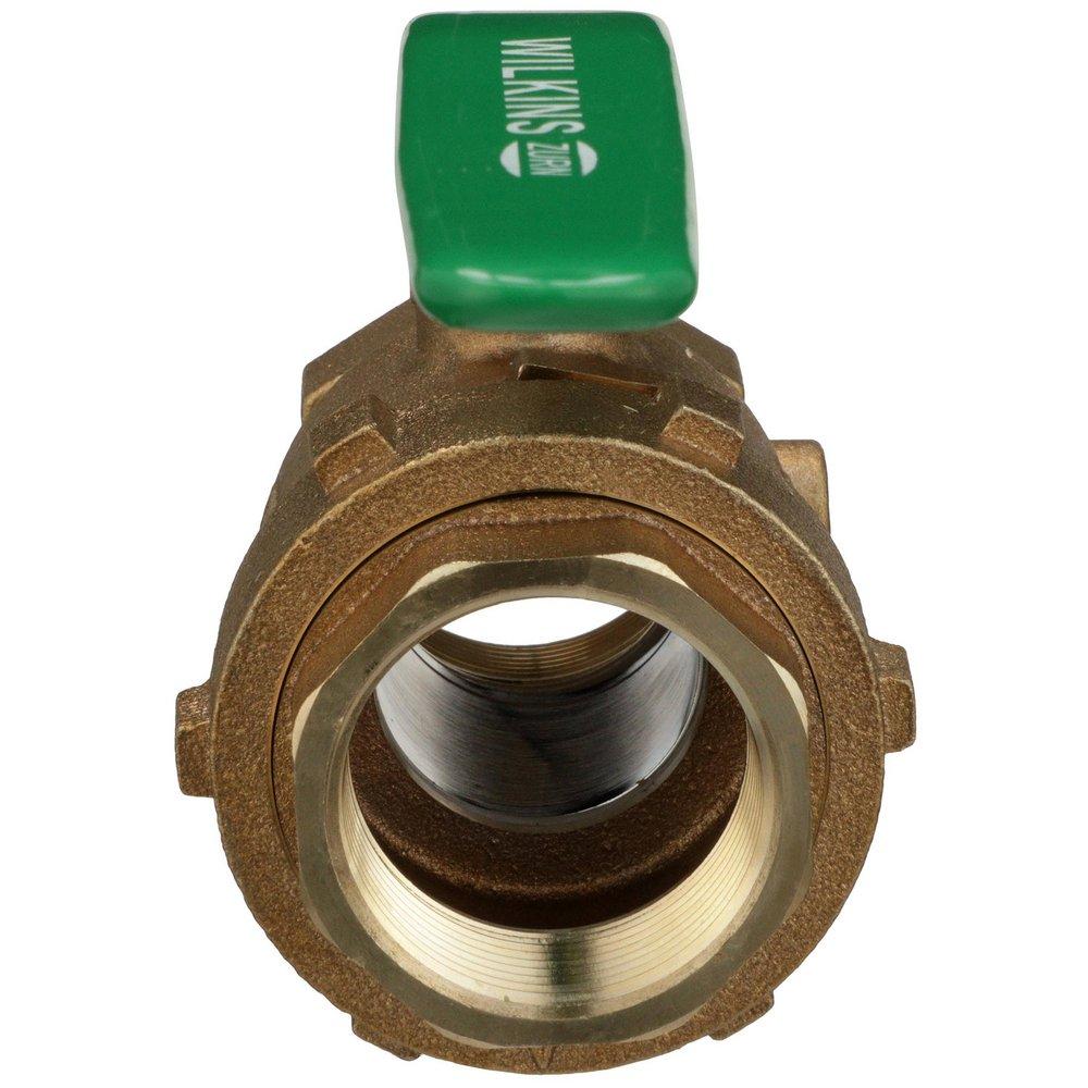 Zurn Wilkins Chrome Plated Bronze Full Port FNPT 400# Ball Valve 