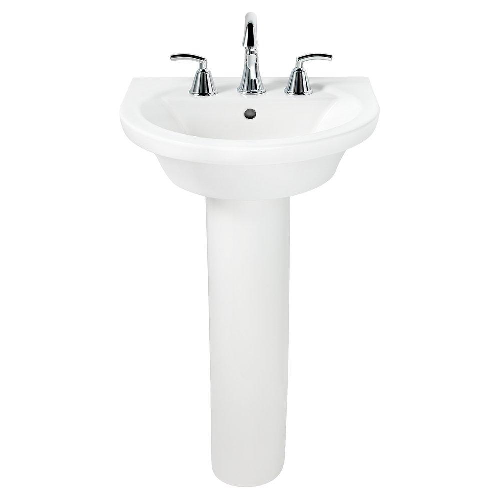 American Standard White 19X21 3H 8CC VC PED LAV *TROPET 