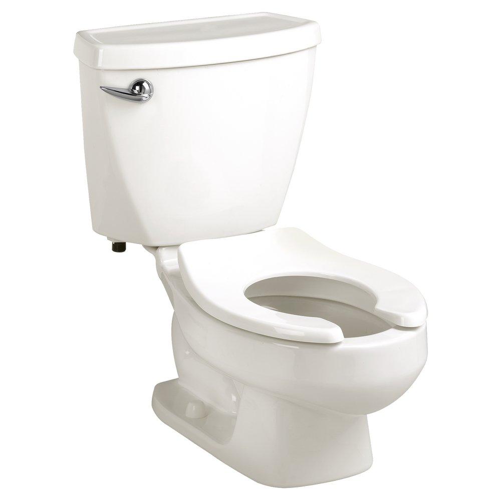 1.2 gpf Round Front 2 Piece Toilet in White 
