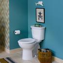 American Standard White 1.28 gpf Elongated Floor Mount Two Piece Toilet 