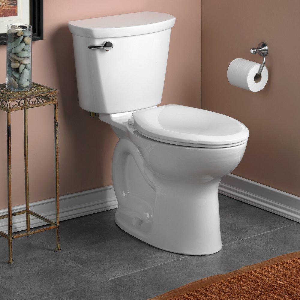 American Standard White 1.28 gpf Elongated Floor Mount Two Piece Toilet 