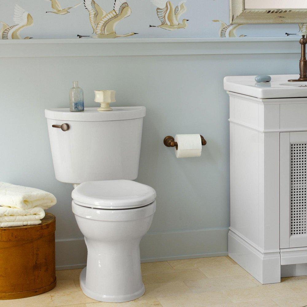 1.28 gpf Elongated Two Piece Toilet in White 