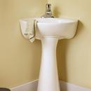 American Standard White 1-Hole Corner Pedestal Sink with Center Drain 