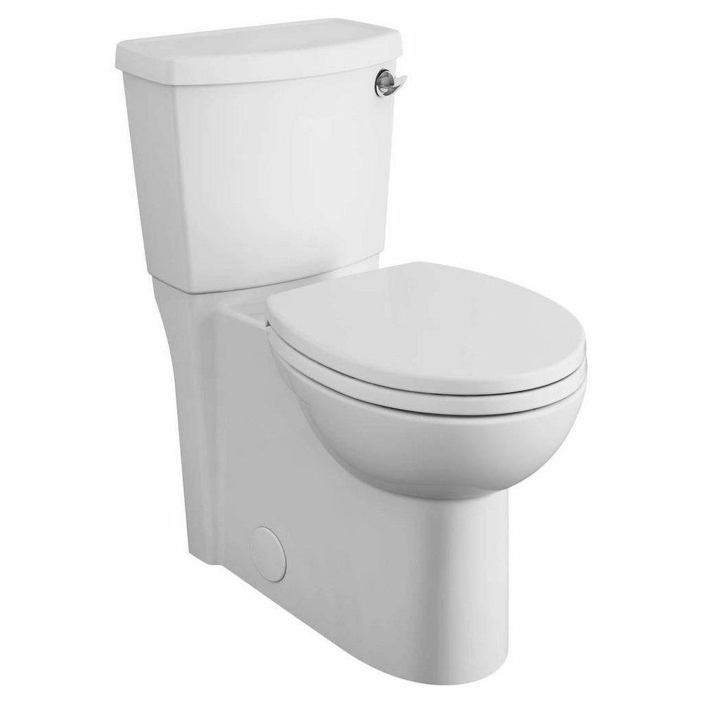 1.28 gpf Round Front Two Piece Toilet in White 