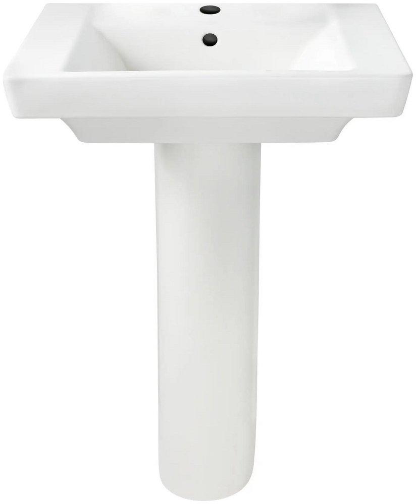 American Standard White 19X24 1H VC PED LAV *BOULEV WHIT 