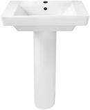 American Standard White 19X24 1H VC PED LAV *BOULEV WHIT 