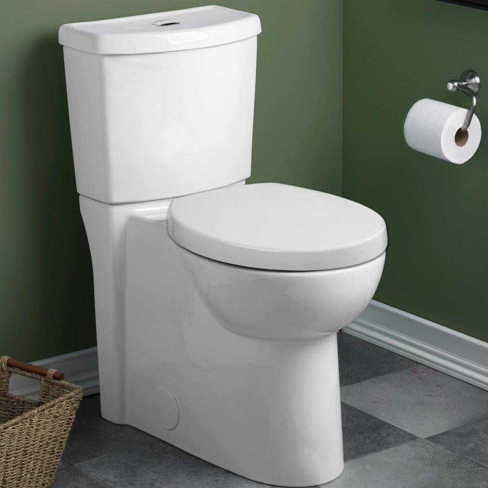 1.1 gpf/1.6 gpf Dual Flush Round Two Piece Toilet in White 