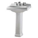 24 x 19 in. Rectangular Pedestal Sink with Base White 