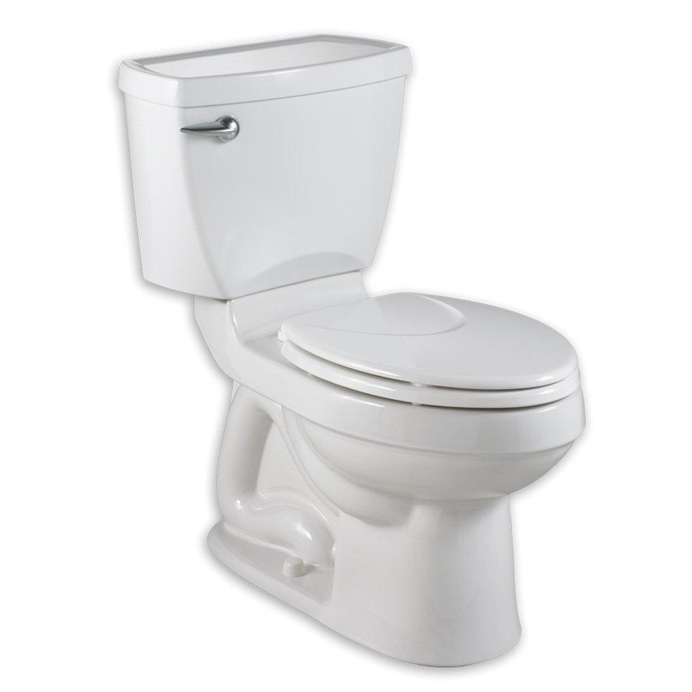 American Standard White 1.6 gpf Elongated Toilet 