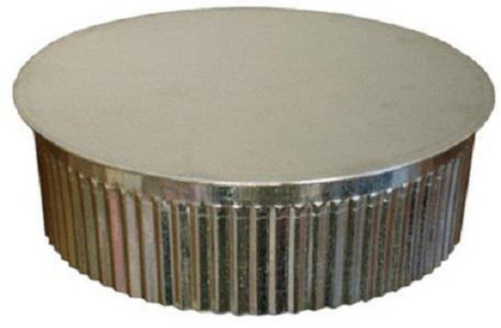 Champion Manufacturing Galvanized Round Crimped End Cap 