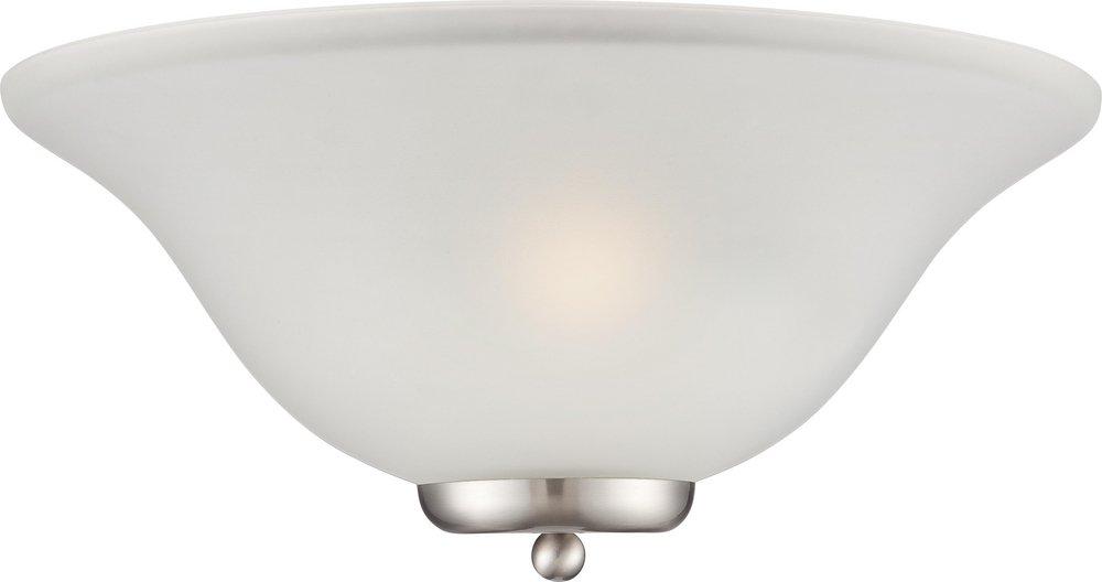 NUVO Brushed Nickel 60W 1-Light Wall Sconce 