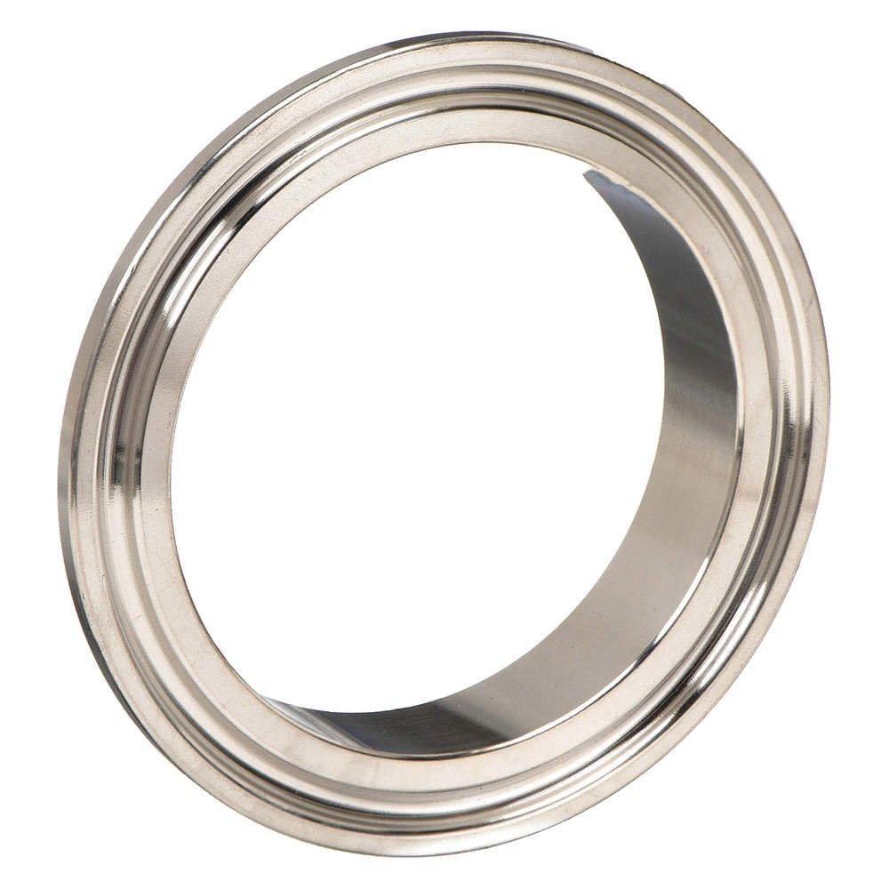 FNW&reg; Polished No. 7 Global 316L Stainless Steel Short Sanitary Ferrule 