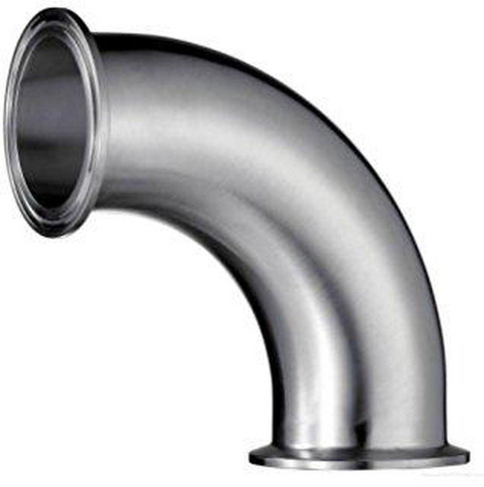 FNW&reg; Polished No. 7 Clamp Global 304 Stainless Steel 90 Degree Elbow 