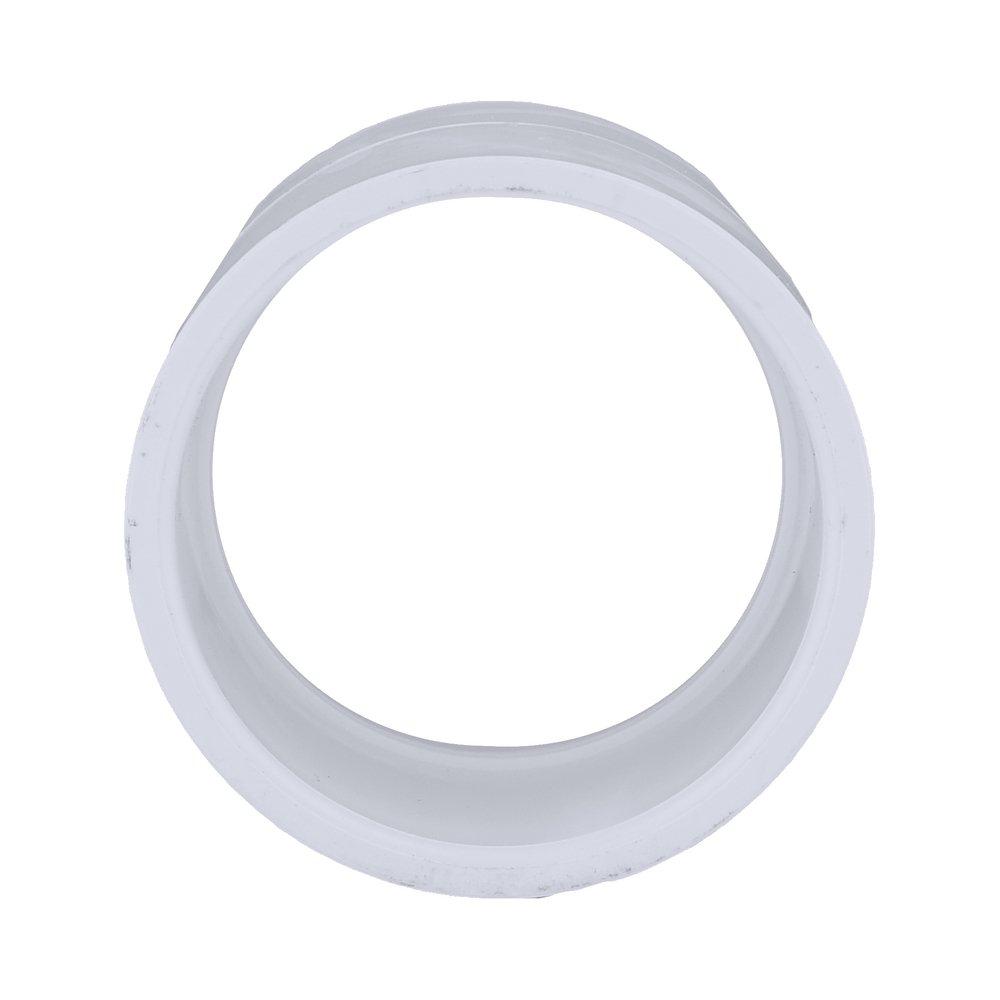 White PVC Schedule 40 Coupling 