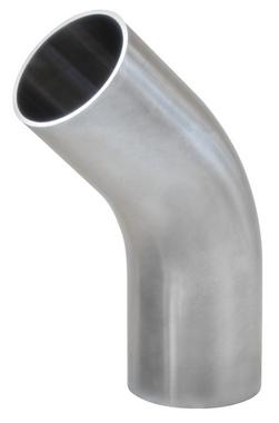 1 in. 304 Stainless Steel Butt Weld Long Radius 45 Degree Elbow #7