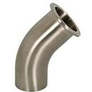 2 in. 316L Stainless Steel Clamp x Butt Weld Long 45 Degree Elbow #7 