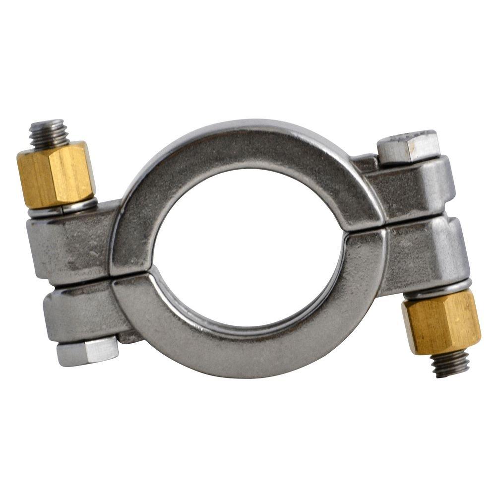 10 in. 304 Stainless Steel High Pressure Sanitary Head Clamp 