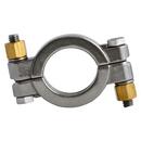10 in. 304 Stainless Steel High Pressure Sanitary Head Clamp 