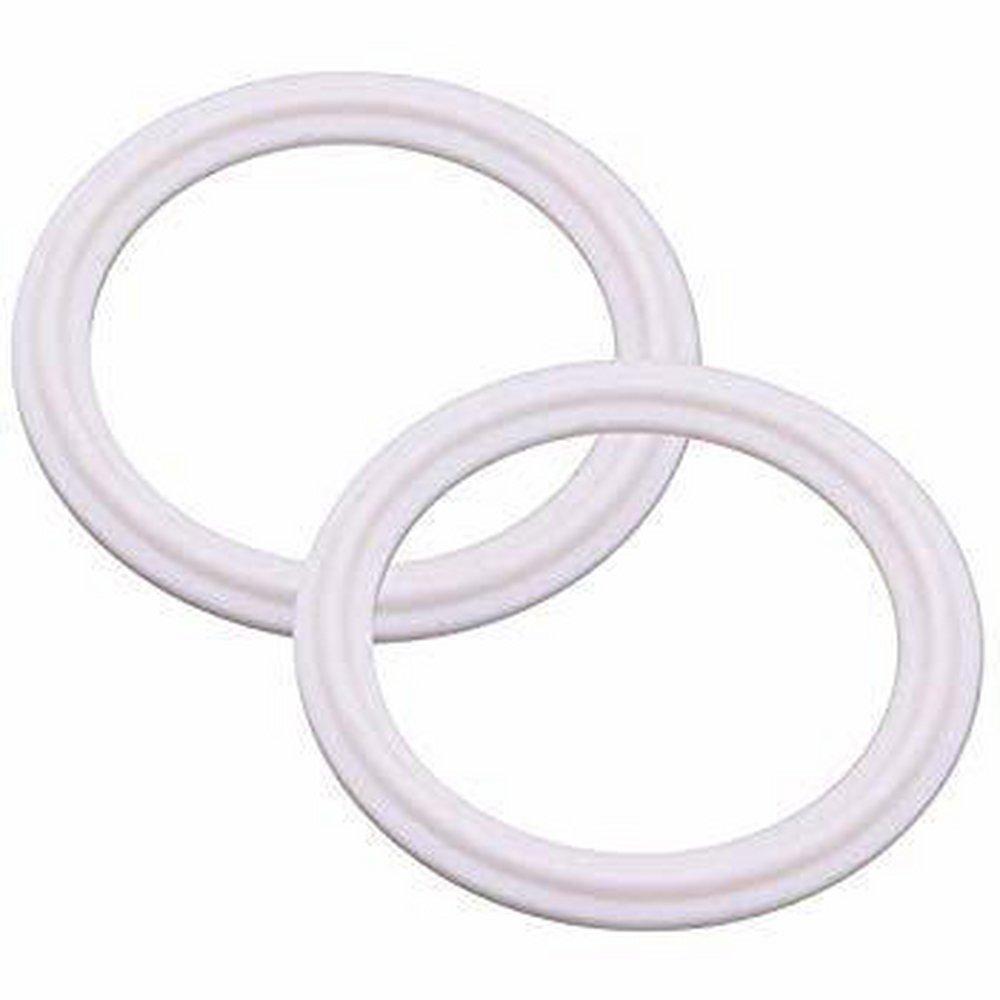 White PTFE Clamp Gasket in White 