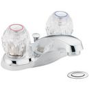 2 gpm 3 or 4-Hole Lavatory Faucet with Double Knob Handle in Polished Chrome