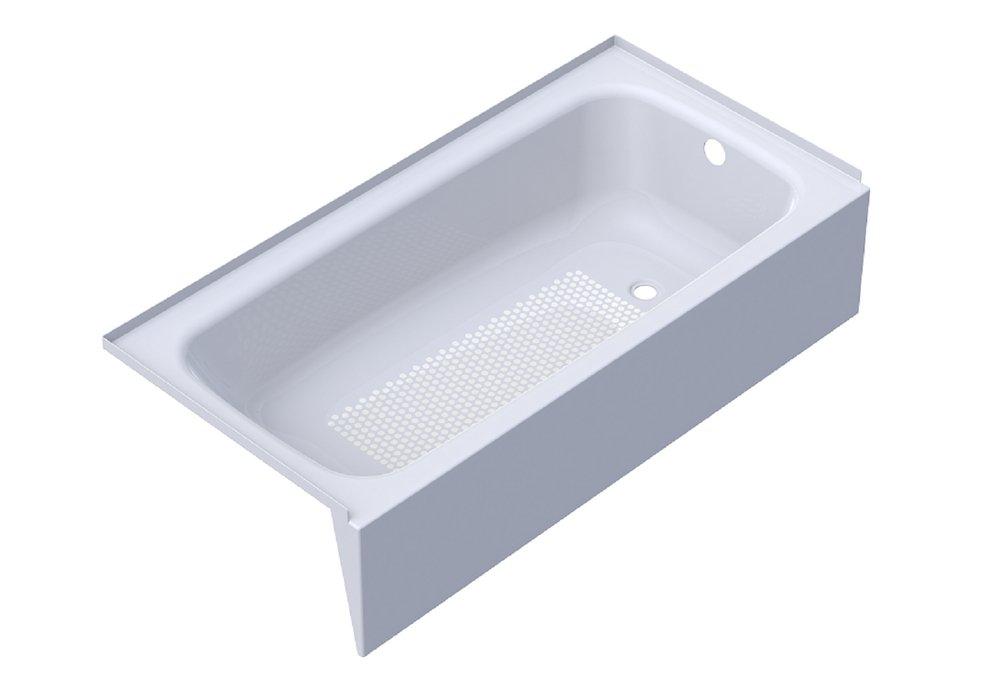 Kaldewei USA Alpine White 60 x 30 in. Soaker Alcove Bathtub with Drain in Alpine White 