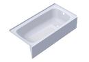 Kaldewei USA Alpine White 60 x 30 in. Soaker Alcove Bathtub with Drain in Alpine White 