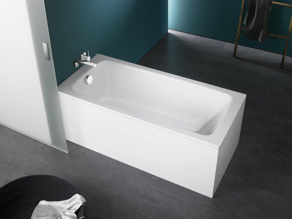 Kaldewei USA Alpine White 59 x 27-1/2 in. Drop-In Bathtub with Reversible Drain 