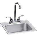 Dayton Elite Satin 15 x 15 in. 2 Hole Drop-in Stainless Steel Bar Sink 