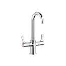 Two Lever Handle Bar Faucet in Polished Chrome