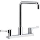 Elkay Polished Chrome Two Handle Lever Deck Mount Food Service Faucet 