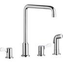 Elkay Polished Chrome Two Handle Lever Deck Mount Food Service Faucet 