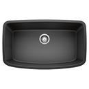 32 x 19 in. No Hole Composite Single Bowl Undermount Kitchen Sink in Anthracite