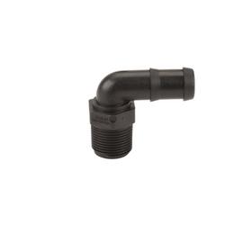 3/4 in. MNPT x Hose Barb Shank Straight Schedule 80S PVC and Polypropylene 90 Degree Elbow